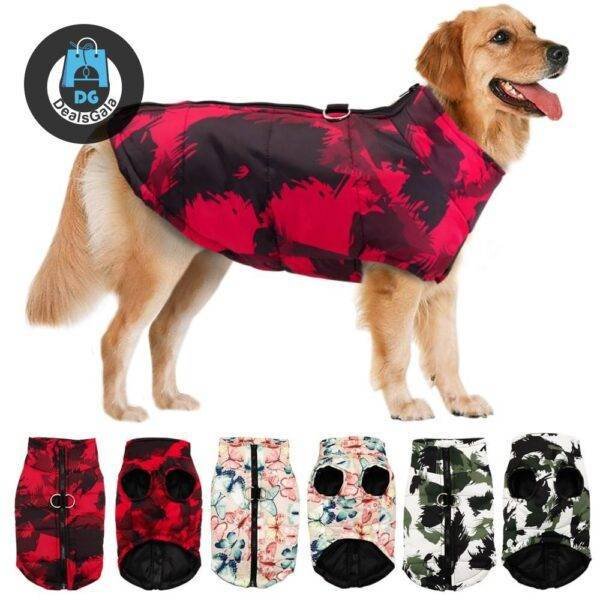 Waterproof Winter Dog Vest Pet supplies cb5feb1b7314637725a2e7: Black|pink|Red