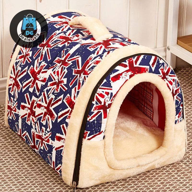 Pet’s Collapsible Design Printed Warm Bed Pet supplies cb5feb1b7314637725a2e7: 01|02|03|04|05|06