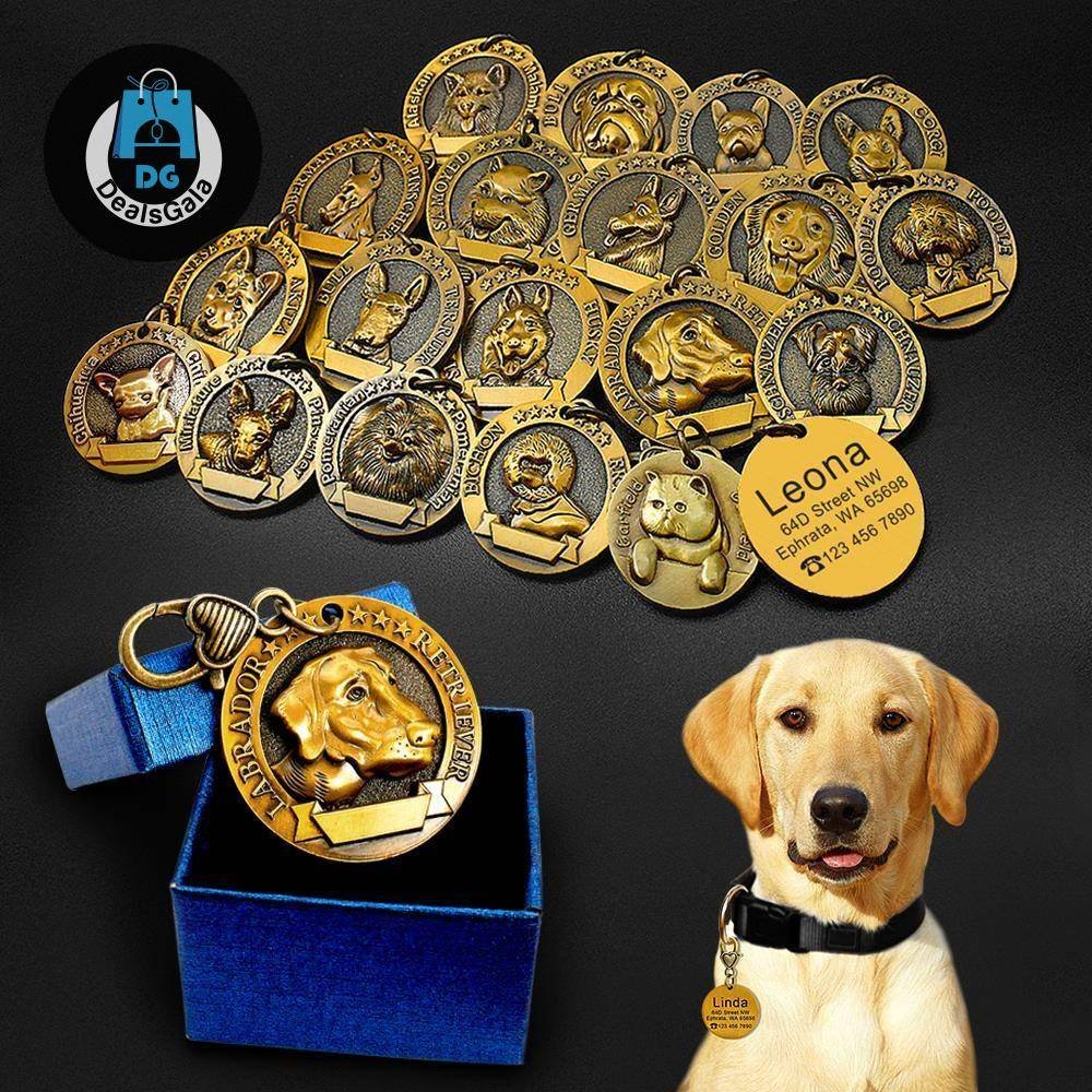 Dog's Winner Golden ID Tag