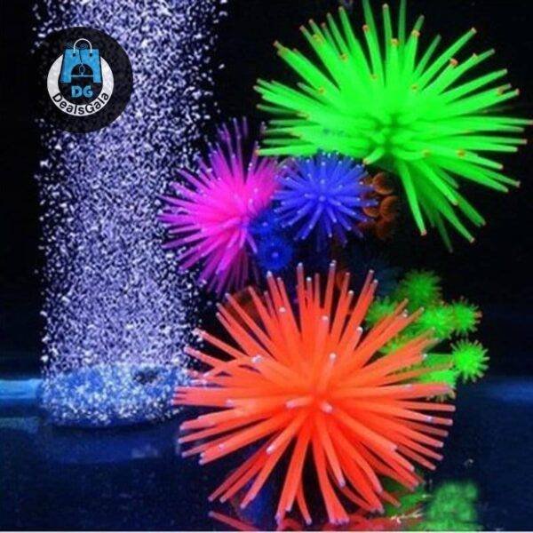 Aquarium Silicone Artificial Aquatic Life Pet supplies cb5feb1b7314637725a2e7: Blue|Green|orange|pink|Purple|Yellow