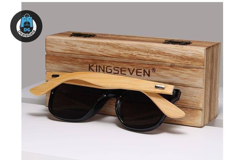 Men's Bamboo Frame Polarized Sunglasses
