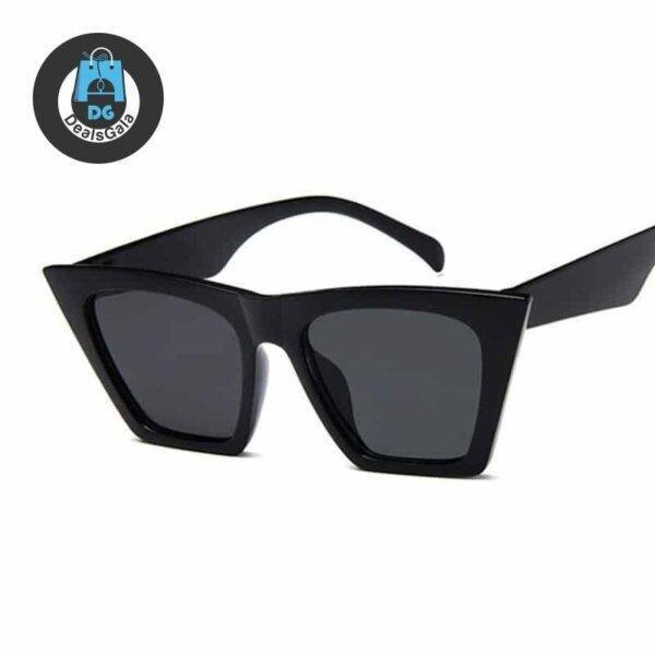 Women’s Trapezoid Shaped Sunglasses Women's Glasses af7ef0993b8f1511543b19: Black Gray|Blue|Champagne|Leopard|Red|White