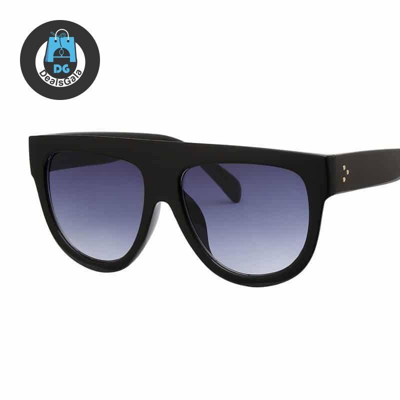 Women’s Oversized Flat Top Sunglasses Women's Glasses af7ef0993b8f1511543b19: Black|Black Brown|Black Leopard|Black Yellow|Blue Brown|Leopard Blue|Winered Trans