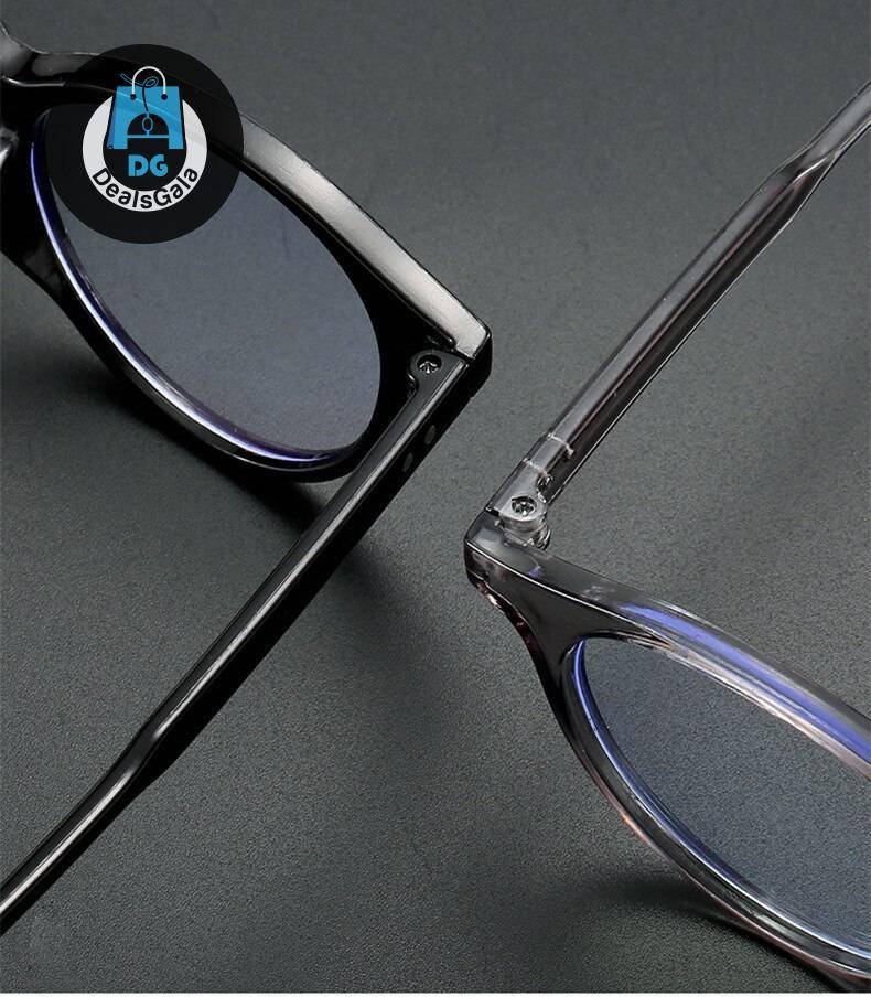 Unisex Anti-Blue Light Round Computer Eyeglasses