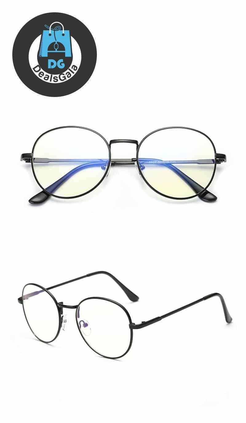 Unisex Anti-Blue Light Round Glasses
