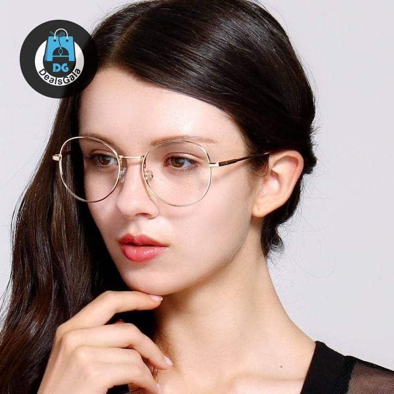 Unisex Anti-Blue Light Round Glasses Women's Glasses b355aebd2b662400dcb0d5: PGJ023 black|PGJ023 brown|PGJ023 Gold|PGJ023 grey|PGJ023 Silver