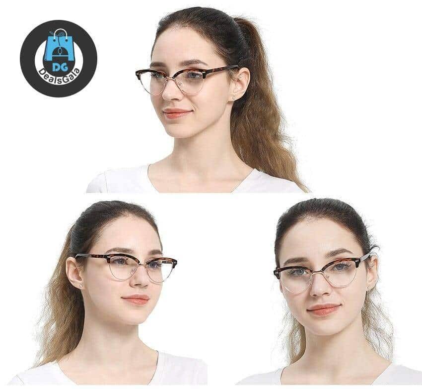 Women's Cat Eye Semi-Rimless Glasses
