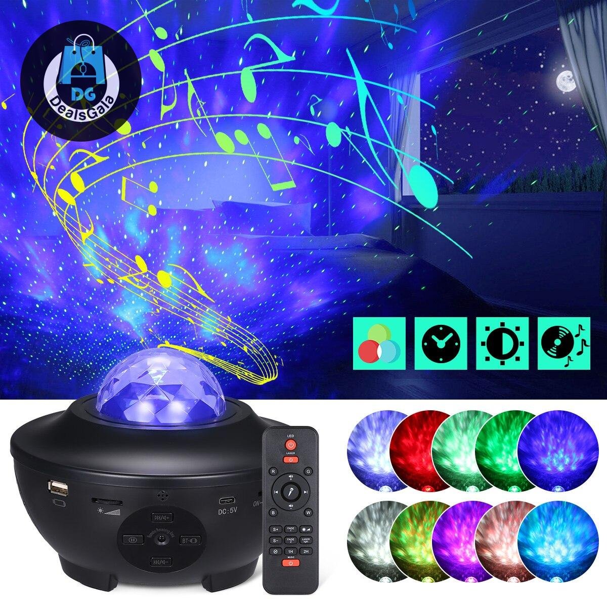 USB LED Star Night Light Music Starry Water Wave LED Projector Light BT Projector Remote Control Projector Light Deco night lamp 1ef722433d607dd9d2b8b7: China|United States