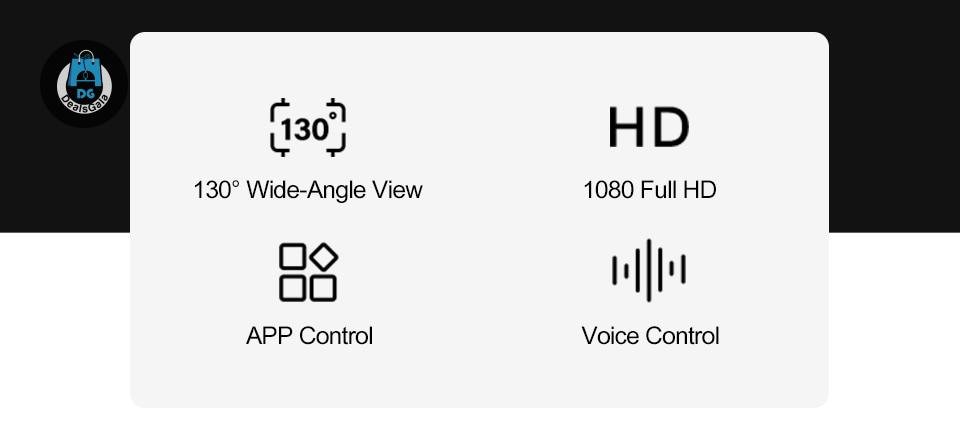 Voice Control 1080P HD Night Vision Camera