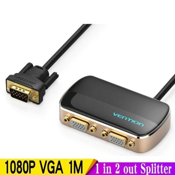 VGA Switch 1 in 2 out Male to Female cb5feb1b7314637725a2e7: Length 1m