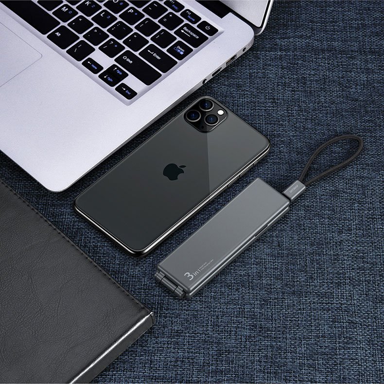 Portable Multifunctional One For Three Chargers Color: Black|Green|Orange|White