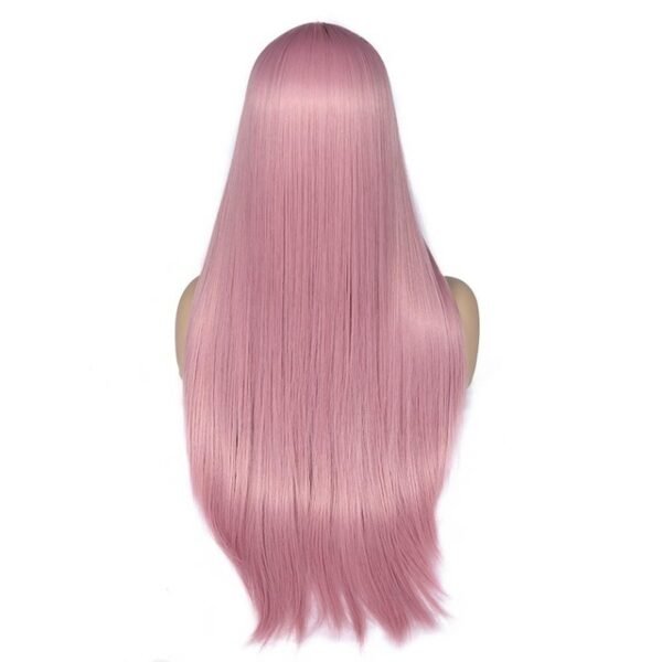 Synthetic Fiber Straight Long Pink Wigs For Women Good Wig Color: 1 color|10 color|11 color|2 color|3 color|4 color|5 color|6 color|7 color|8 color|9 color
