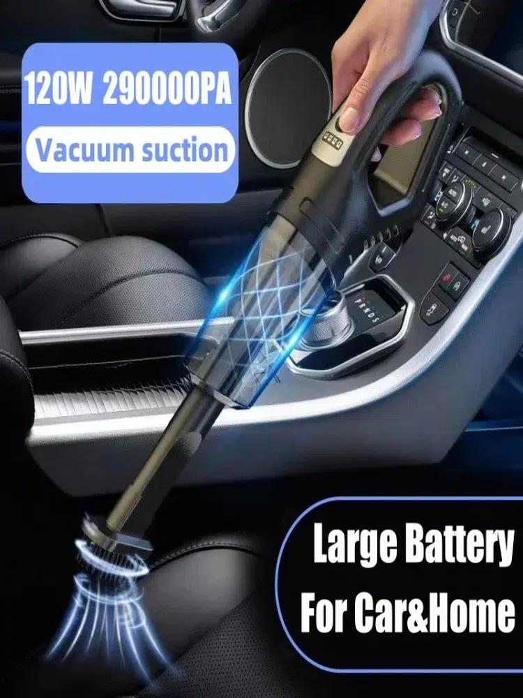 High-Power Cordless Handheld Car Vacuum Cleaner 120W Rechargeable - Image 2
