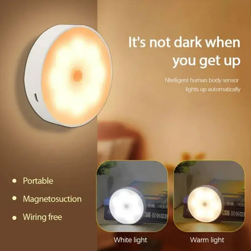 Wireless Rechargeable PIR Motion Sensor LED Night Light - Image 2