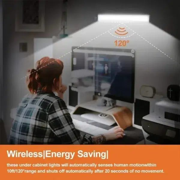 Wireless Rechargeable Motion Sensor LED Under Cabinet Light