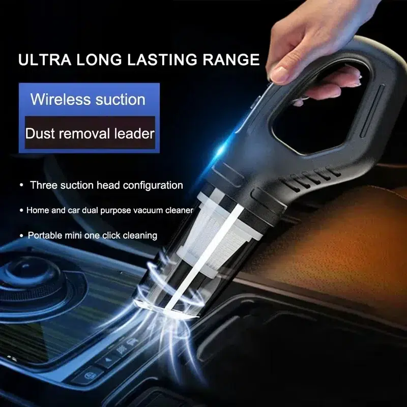 High-Power Cordless Handheld Car Vacuum Cleaner 120W Rechargeable - Image 3