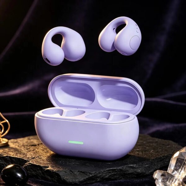 Wireless Open-Ear Clip Bluetooth 5.3 Earphones (Bone Conduction
